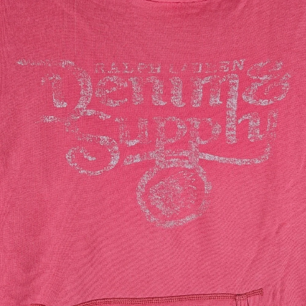 Vintage Ralph Lauren Denim & Supply Chief Hoodie / Mens Size L / Color - Coral - Picture 9 of 11